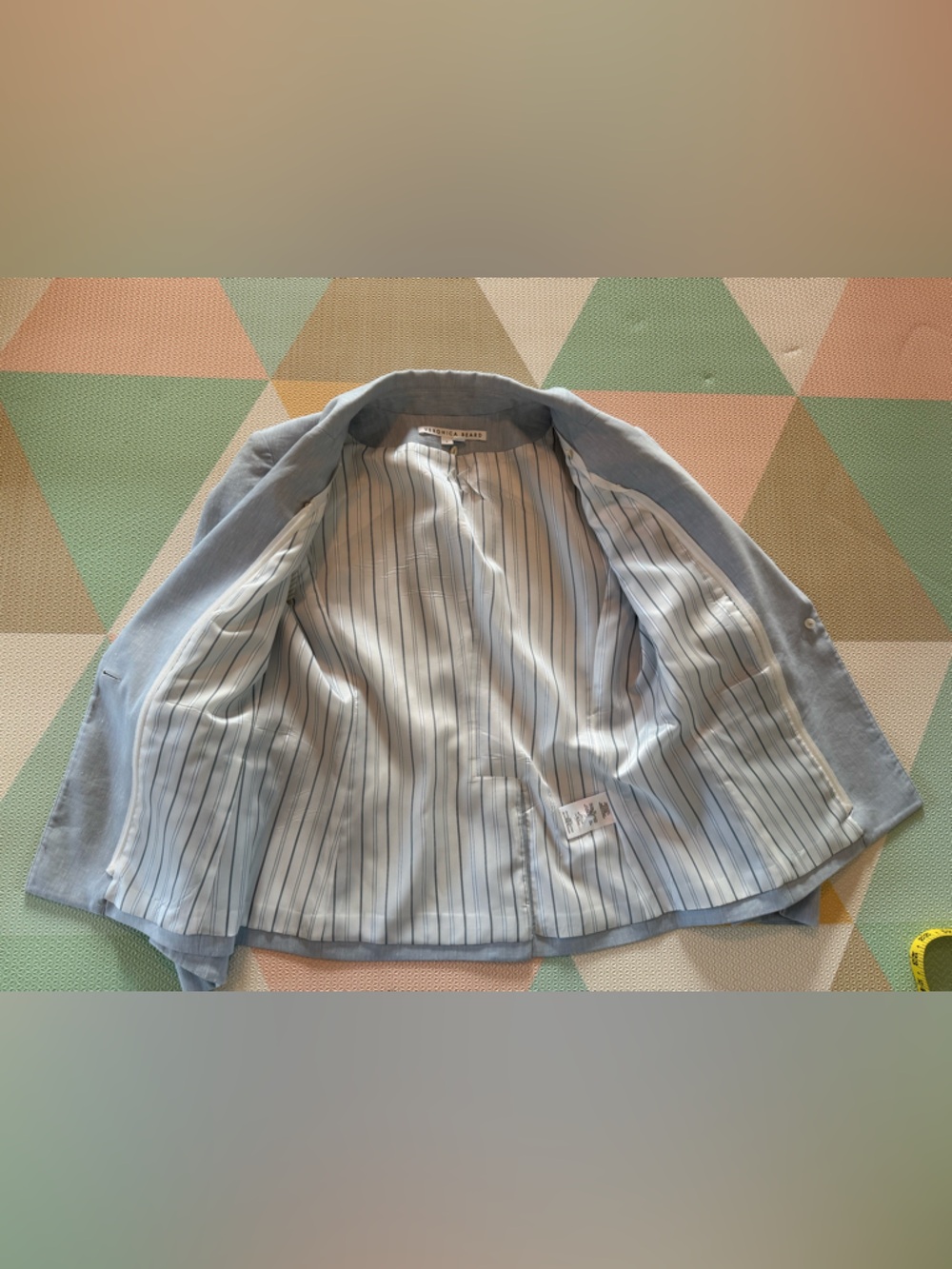 Veronica Beard Aaliyah Dickey Jacket and Matching Jeanne Linen-Blend Pants EUC - Picture 4 of 15